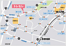 トレセレ本店（葬儀の相談窓口本店）案内図