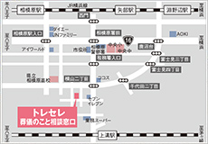 相談窓口の相模原店案内図