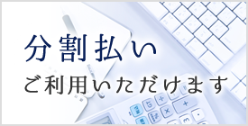 分割払いご利用いただけます